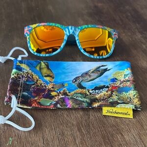 NWOB Knockaround Sunglasses Fort Knocks CORAL REEF Limited Edition Sold Out HTF